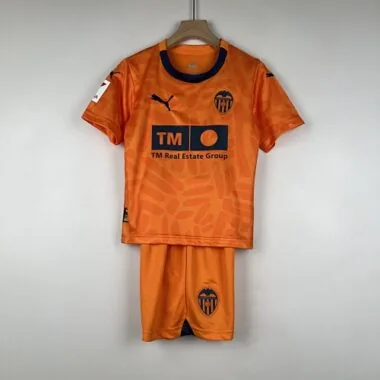 23-24 kids Valencia third away size 16-28 football t-shirt