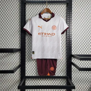 23-24 Kids Manchester City away size 16-28 Football Shirt