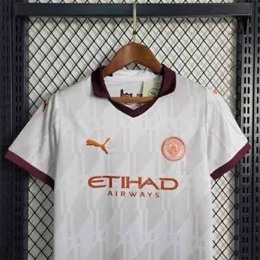 23-24 Kids Manchester City away size 16-28 Football Shirt