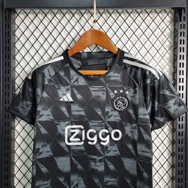 23-24 Kids Ajax Black Third away size 16-28 Soccer Jerseys