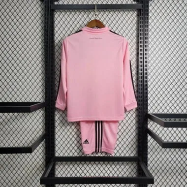 23-24 Inter Miami home pink long sleeve kid kit Size 16-28