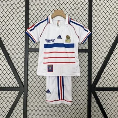 1998 France Away Retro Kid Kits Youth Apparels Sport AAAAJersey Yupoo