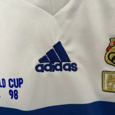 1998 France Away Retro Kid Kits Youth Apparels Sport