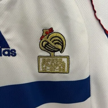 1998 France Away Retro Kid Kits Youth Apparels Sport