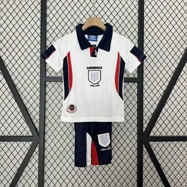 1998 England Home Retro Kid Kits Youth Apparels Sport AAAAJersey Yupoo