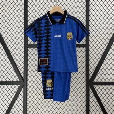 1994 Argentina Away Retro Kid Kits Youth Apparels Football AAAAJersey Yupoo
