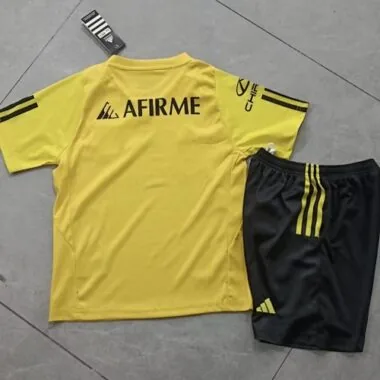 23-24 Tigres UANL Yellow Training Kids Kit Children Sets Soccer Jerseys