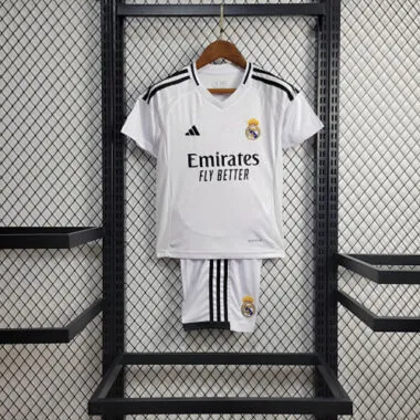 24-25 Real Madrid Home Kid Kits Youth Apparels AAAAJersey Wholesale Yupoo