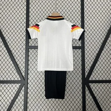 1992 Germany Home Retro Kids Kits Euro Cup Shirt Soccer Jerseys