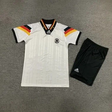 1992 Germany Home Retro Kids Kits Euro Cup Shirt Soccer Jerseys