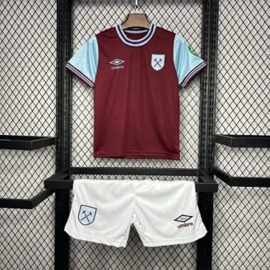 24-25 West Ham Home Kid Kits Youth Apparels Sport AAAAJersey Yupoo