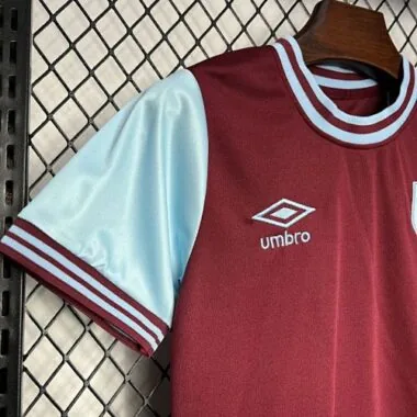 24-25 West Ham Home Kid Kits Youth Apparels Sport