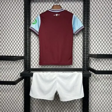 24-25 West Ham Home Kid Kits Youth Apparels Sport