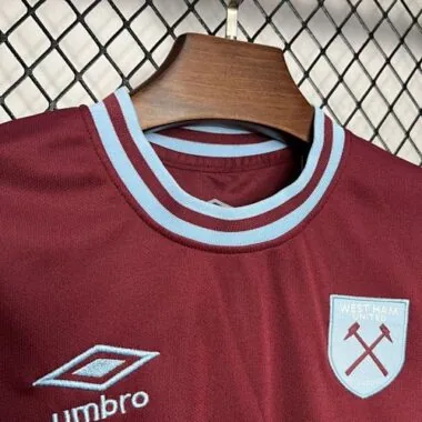 24-25 West Ham Home Kid Kits Youth Apparels Sport