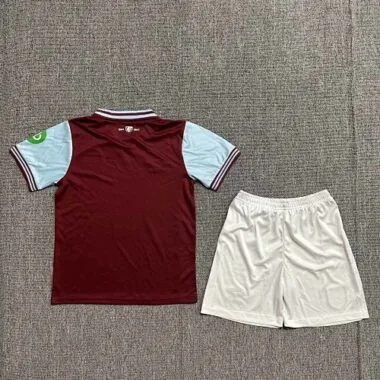 24-25 West Ham Home Kid Kits Youth Apparels Sport