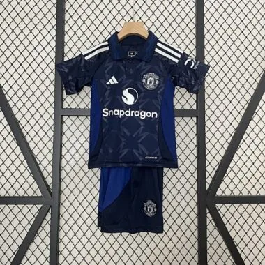 24-25 Manchester United Away Kid Kits Youth Apparels AAAAJersey Wholesale Yupoo