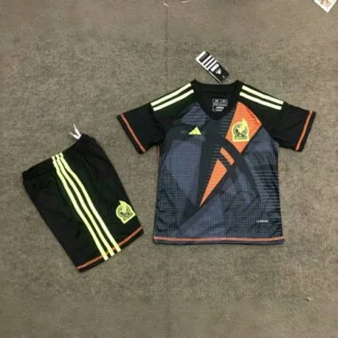 2024 Mexico Goalkeeper Kid Kits Black Children Sets Football AAAAJersey Yupoo