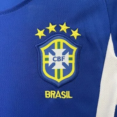 2002 Brazil Away Retro Kid Kits Youth Apparels