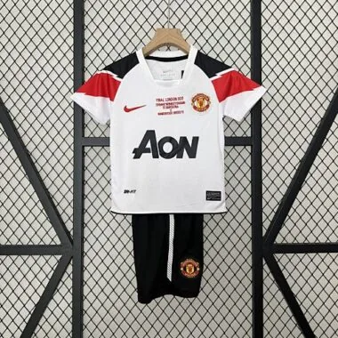 10-11 Manchester United Away Champions League Retro Kid Kits Youth Apparels AAAAJersey Yupoo