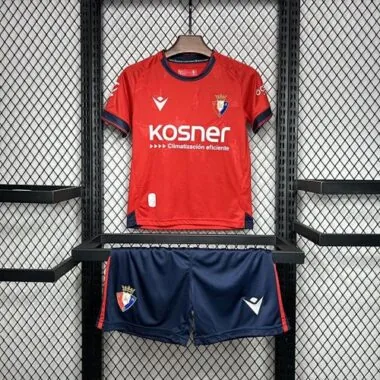 24-25 Osasuna Home Kid Kits Youth Apparels Football AAAAJersey Yupoo