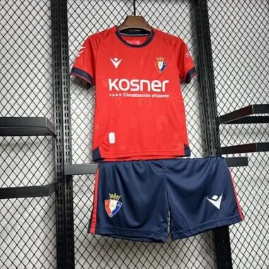24-25 Osasuna Home Kid Kits Youth Apparels Football