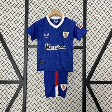 24-25 Athletic Bilbao Away Kid Kits Youth Apparels Sport AAAAJersey Yupoo