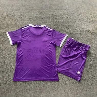 16-17 Real Madrid Away Retro Kids Kits Children Sets Football