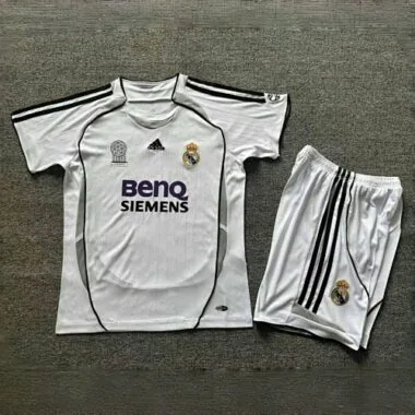 06-07 Real Madrid Home Retro Kid Kits Youth Apparels Sport AAAAJersey Yupoo