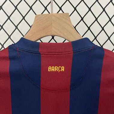 14-15 Barcelona Home Retro Kids Kit Size:16-28 Football Jersey