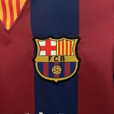 14-15 Barcelona Home Retro Kids Kit Size:16-28 Football Jersey