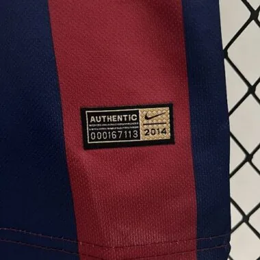 14-15 Barcelona Home Retro Kids Kit Size:16-28 Football Jersey