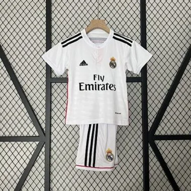14-15 Real Madrid Kids Retro Home Kit Cheap Jerseys Yupoo