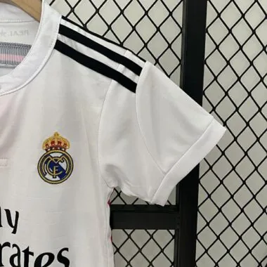 14-15 Real Madrid Kids Retro Home Kit Cheap Jerseys
