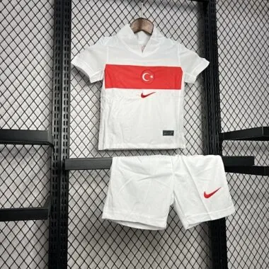 2024 Turkey Home Kid Kits UEFA Euro Youth Apparels