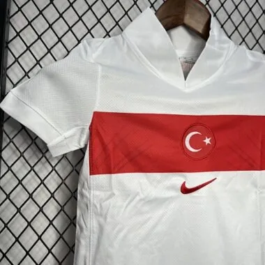 2024 Turkey Home Kid Kits UEFA Euro Youth Apparels