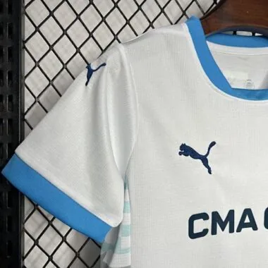24-25 Marseille Home Kid Kits Youth Apparels Sport