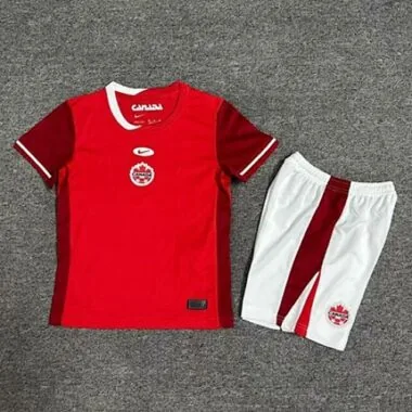 2024 Canada Home Kid Kits Copa America Children Sets Soccer Jerseys Yupoo