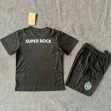 23-24 Sporting Lisbon Fourth Kid Kits Youth Apparels