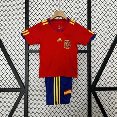 2010 Spain Home Retro Kid Kits Youth Apparels Sport AAAAJersey Yupoo