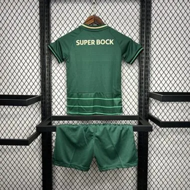 24-25 Sporting CP Away Kid Kits Youth Apparels