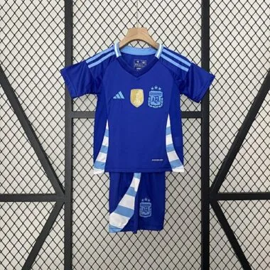 2024 Argentina Away Kid Kits Copa America Children Sets Football Replicas Yupoo