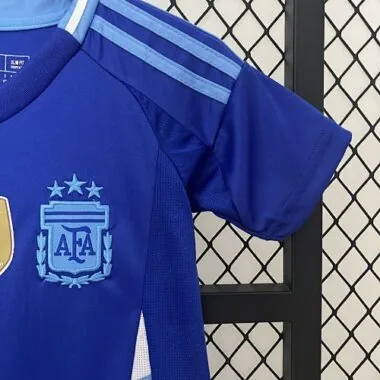 2024 Argentina Away Kid Kits Copa America Children Sets Football