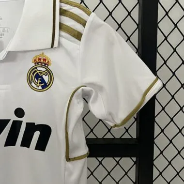 11-12 Real Madrid Home Retro Kids Kit Size:16-28 Soccer Jersey