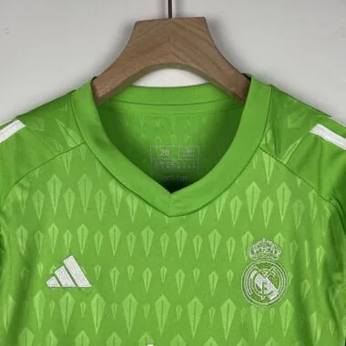 23-24 Kids Goalkeeper Real Madrid Green Size 16-28