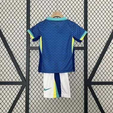 2024 Brazil Away Kid Kits Youth Apparels