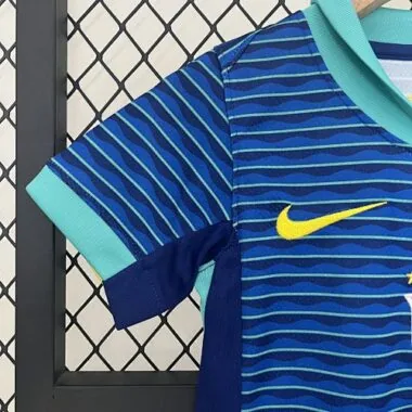 2024 Brazil Away Kid Kits Youth Apparels
