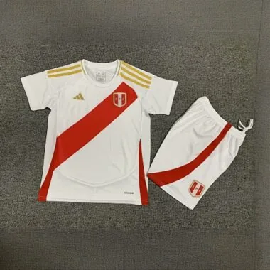 2024 Peru Home Kid Kits Children Sets Football AAAAJersey Yupoo