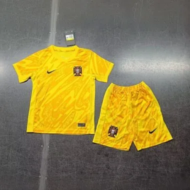 2024 Portugal Goalkeeper Kid Kits Children Sets Football AAAAJersey Yupoo