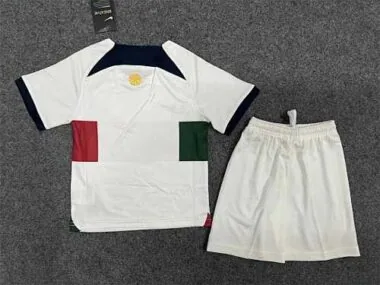 22-23 Portugal away kids kit