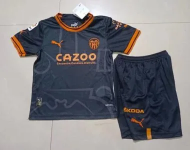22-23 Valencia away kids kit